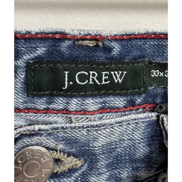 Vintage J.Crew Men’s Jeans 33x30 Made in USA | Straight Leg Distressed Denim - Picture 6 of 9